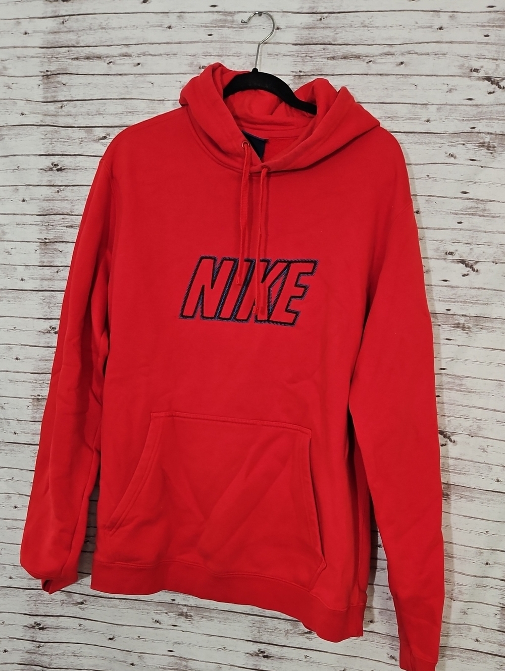 Nike Red Hoodie with Embroidered Logo